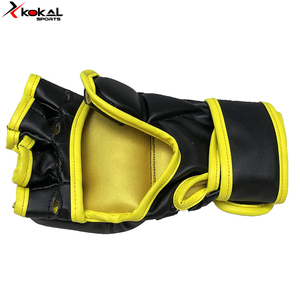 KOKAL SPORTS-guantes de entrenamiento para hombre, ropa deportiva de Color sólido, amarillo y negro, superventas, MMA, 2022 - Product Image 3