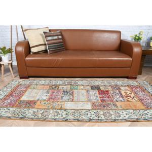 Vintage 2.9x7.4 ft Rug, <b>Runner</b> Turkish Rug, <b>Red</b> Orange Floral Rug - Product Image 3