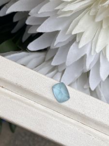 Cabujones con forma de cojín largo Aguamarina de Color superior Natural, piedra con buen brillo, piedras preciosas sueltas para hacer joyas de 2,70 quilates - Product Image 3