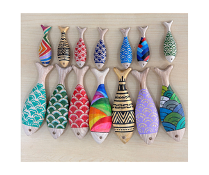 Poisson en bois fait main exquis, qualité vietnamienne, poisson en bois fin, poisson en bois attrayant, pour l'exportation en gros - Product Image 3