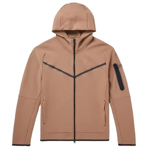 Vêtements de sport légers avec fermeture éclair pour l'hiver personnalisés du fabricant Survêtements en polaire pour hommes avec poche sur les manches Respirant rapide - Product Image 2