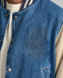 Dernière veste universitaire longue en toile décontractée pour homme, OEM, hiver, extérieur, patch en chenille brodé sur le devant, imperméable, respirante - Product Image 6