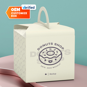 Caja de Cartón para Donuts Personalizada OEM, Solución de Empaque para Panadería Impresa en Cuatro Colores - Product Image 6