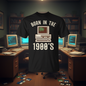 Maglietta promozionale a tema computer degli anni '80, nata nel 1900 - Product Image 3