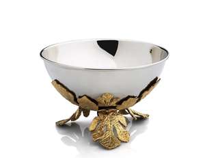 Fournisseurs en gros de bol décoratif au design moderne bol à feuille d'or blanc brillant pour la maison bols de service d'hôtel au prix le plus bas - Product Image 3