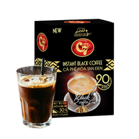 Café noir instantané robuste sans sucre pour un regain d'énergie sain à tout moment emballé dans une boîte