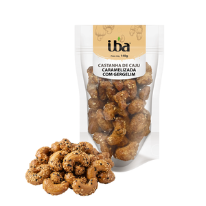 Anacardos caramelizados IBA con semillas de sésamo Anacardos tostados Premium Snack Sweet Crunchy Gourmet Nuts de Brasil - Product Image 1