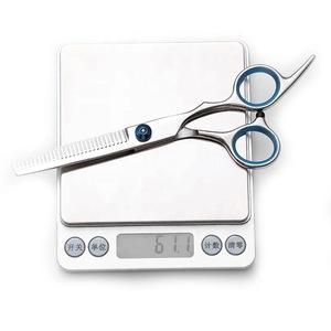 Herramienta de tijeras para el cabello Juego de tijeras profesionales para el cabello de 6 pulgadas Corte plano Dientes sin rastro Estuche para tijeras para el cabello - Product Image 2