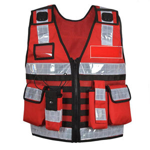 Men's Customizable High Visibility <b>Reflective</b> Waterproof Safety Vest security Waistcoat 100% Polyester <b>Material</b> for Road Safety - Product Image 6