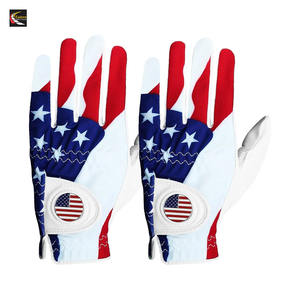 Gants de golf personnalisés en cuir Cabretta, antidérapants, résistants à l'usure, flexibles, pour femmes et hommes, avec logo personnalisé - Product Image 1