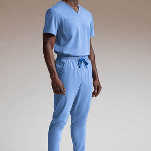 Uniforme Médico de Enfermería de Fábrica, Parte Superior Clásica con Bolsillos Tipo Cargo y Pantalones Deportivos Ajustados, Tallas Grandes, Conjunto de Uniforme de Enfermera Personalizado - Product Image 1