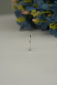 แหวนเพชรที่โตในห้องปฏิบัติการสุดพิเศษมีความชัดเจน VS1กลมและได้รับการรับรอง IGI SGL สีทองกุหลาบสีเงิน - Product Image 3