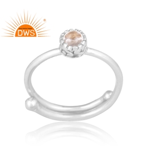 Amazing Design 925 Silver Natural <b>Crystal</b> Quartz Gemstone <b>Ring</b> for Women Custom Design Jewelry for Women Gift for Her - Product Image 1
