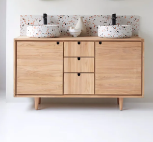 Meuble-lavabo en bois massif (résistant à l'humidité KD) - Product Image 4