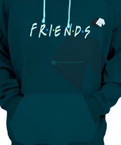 Sudadera con capucha estampada al por mayor para hombre, jersey de lana con diseño de amigos y sublimación de logotipo personalizado - Product Image 6