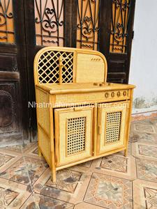 ของเล่นทำอาหารหวายสานจากธรรมชาติสำหรับเด็กเตาหวายอ่างล้างจาน - Product Image 2