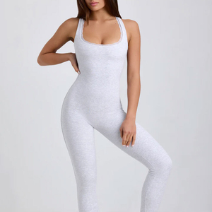 จั๊มสูทเอวสูงของผู้หญิงแห้งเร็วระบายอากาศได้ดีชุดเล่นโยคะแบบลำลองสำหรับฤดูร้อน - Product Image 1