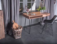 Bureau en bois scandinave moderne - Clip