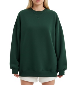 Sudadera con Capucha de Invierno para Mujer, Logotipo Personalizado en la Parte Delantera, Hombros Caídos, Manga Larga, Alta Calidad, Negra, Estilo Casual Urbano, Talla Grande - Product Image 1