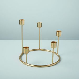 Golden 5 <b>Candle</b> Metal <b>Candle</b> Holder Multiple Candlestick Stand Holder in Reasonable Prices in All Sizes Styles for Export - Product Image 1