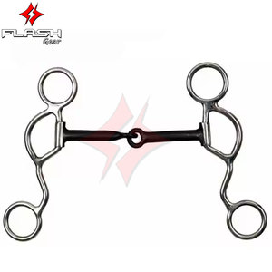 Hecho a medida JP Korsteel Half Cheek Snaffle Dutch Bit Acolchado suave Anillo suelto de acero inoxidable Pantalones de plata alemanes - Product Image 4