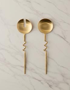 Ensemble de couverts en acier inoxydable fini or ensemble de couverts de luxe moderne pour table à manger, fêtes, événements, mariages, hôtels - Product Image 4