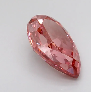 อัญมณีตัดลูกแพร์ที่ได้รับการรับรองจาก1.77กะรัต VVS เพชรสีชมพูปลูกเทียม HPHT Lab - Product Image 2