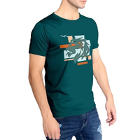 T-shirts imprimés pour hommes de haute qualité, designs vibrants disponibles, t-shirts élégants à manches courtes provenant d'un fournisseur en gros