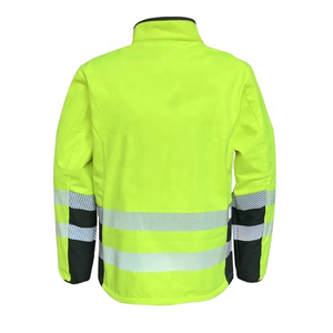 Toutes les tailles de vestes de sécurité imperméables réfléchissantes haute visibilité pour hommes avec logo personnalisé et tissu en polyester - Product Image 2