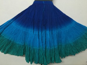 USA Bohemian <b>Belly</b> Dance Skirt Handmade Professional <b>Belly</b> Dance Skirt 25-Yard Boho Gypsy Cotton Skirt for Tribal Fusion Women - Product Image 2