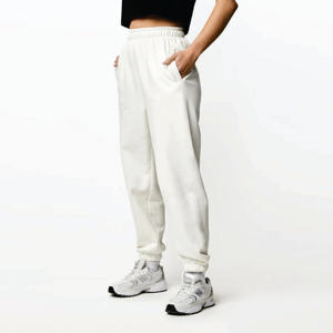 100% algodón Drop Shoulder Relaxed Fit capucha de dos piezas establecido relajado marfil mujeres chándal - Product Image 5