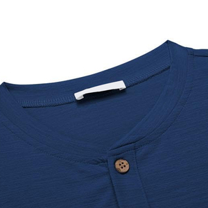 T-shirts à manches courtes pour hommes coupe confortable vêtements unis décontractés vente chaude chemise à boutons pour hommes avec taille personnalisée - Product Image 3