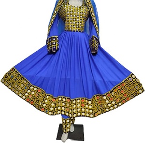 Robe traditionnelle africaine de couleur blanche pour mariage, robe de fiançailles de la Culture Pashtun pour femmes - Product Image 2