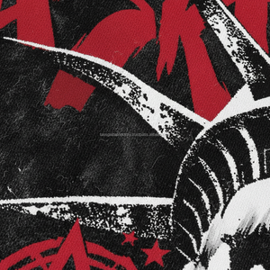 High Quality Eco-Friendly Heavyweight Boxy Oversized Streetwear T-<b>Shirt</b> Custom Screen Print Heavy Cotton Cropped Graphic <b>Men</b> - Product Image 5