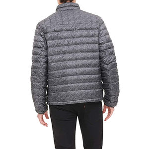 Chaqueta acolchada con estampado personalizado para hombre, servicio OEM, logotipo personalizado impreso, MOQ bajo, chaqueta acolchada con burbujas informal de invierno para hombre - Product Image 3