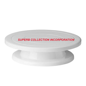 แท่นโชว์เค้กโลหะทรงกลมสีทองเงาสำหรับเครื่องมือทำเค้ก - Product Image 6