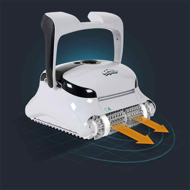Gemaş DOLPHIN C4 Automatic Pool Vacuum Cleaner Robot-Automatic Pool Cleaners-We Are Wholesaler