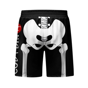 Pantalones Cortos de MMA para Hombre, para BJJ, Grappling, Jiu Jitsu, Diseño Esquelético, Pantalones Deportivos de Kickboxing - Product Image 3