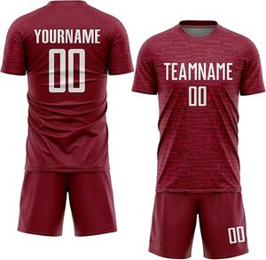 Uniforme de Fútbol Personalizado de Primera Calidad, Impresión Digital, Transpirable, Manga Corta, Conjunto de Camiseta de Fútbol Unisex para Clubes - Product Image 1