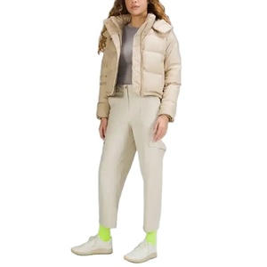 Veste d'hiver matelassée Golden Hour pour femme, chaude, en coton rembourré, style streetwear, respirante, en toile - Product Image 1