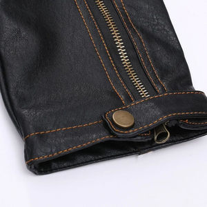 Veste en cuir en gros 100% cuir véritable Veste homme Nouvelle veste en cuir de motard décontractée et élégante pour homme - Product Image 6