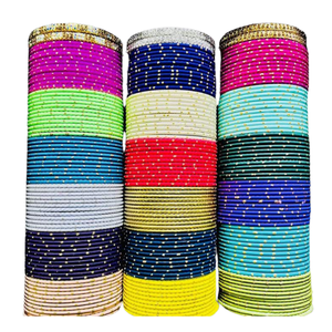 Fabricantes Profesionales de Conjuntos de Brazaletes de Novia Modernos y a la Moda en Colores y Tamaños Personalizados, Servicios OEM/ODM, Conjuntos de Churiya para Bodas, Regalos para el Eid - Product Image 2