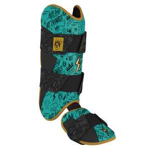 Protector de Pierna Deslizante para Béisbol Serie Creator, Color Menta/Negro |   Protección Profesional para Piernas |   Carcasa Moldeable Ambidiestra y Correa Extraíble - Product Image 2