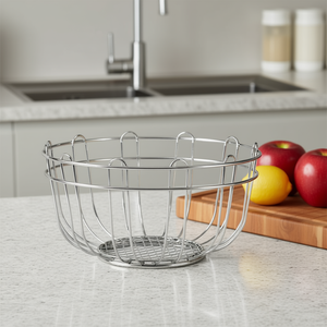 Cesta Metálica Multiusos Artex Slim para Cocina, 24 cm, Cromo Pulido, Modelo 292035 - Product Image 3