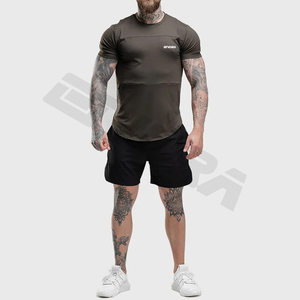 T-shirt ajusté ultra confortable pour homme Premium Séchage rapide Mélange de coton tissé respirant léger pour une facilité de style toute la journée Col rond - Product Image 1