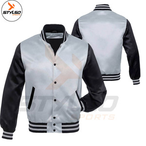 เสื้อแจ็กเก็ตเบสบอล,ทำจากผ้าซาตินโพลีเอสเตอร์ - Product Image 3