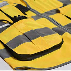 Gilet de sécurité unisexe été 2025 des meilleurs fabricants – Tissu polyester confortable, protection réfléchissante, imperméable et coupe-vent pour travailleurs - Product Image 6