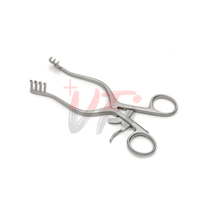 Rétracteur de bébé Weitlaner 11.5 cm 2x3 dents émoussées acier inoxydable allemand Instruments de chirurgie en plastique - Product Image 3