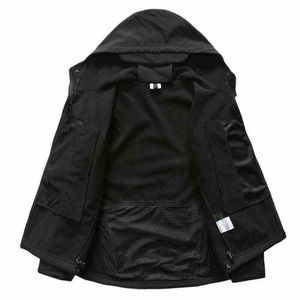 Chaqueta Softshell con capucha para hombre de diseño personalizado, cortavientos a prueba de viento, Chaqueta ligera con Cremallera de nailon para hombre - Product Image 2