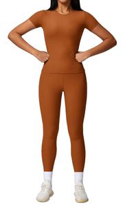 Ventes en gros d'ensembles de sport 2 pièces pour femmes : soutien-gorge de sport et tenue de yoga pour la gym et le fitness - Product Image 5